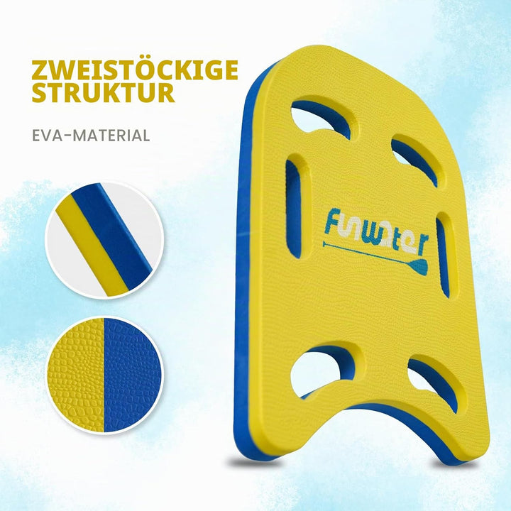 FunWater Schwimmbrett Kickboard für Kinder und Erwachsene Trainingsausrüstung PE Schaumstoff Schwimm