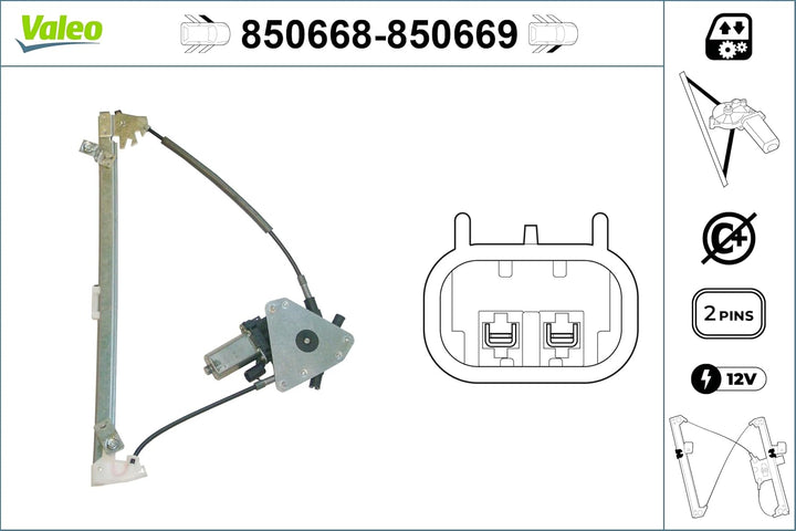 Valeo Fensterheber 850668