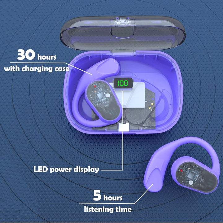 Open Ear Kopfhörer Bluetooth kabellos Sport mit Ohrbügel Luftleitung Knochenschall Kopfhörer drahtlo