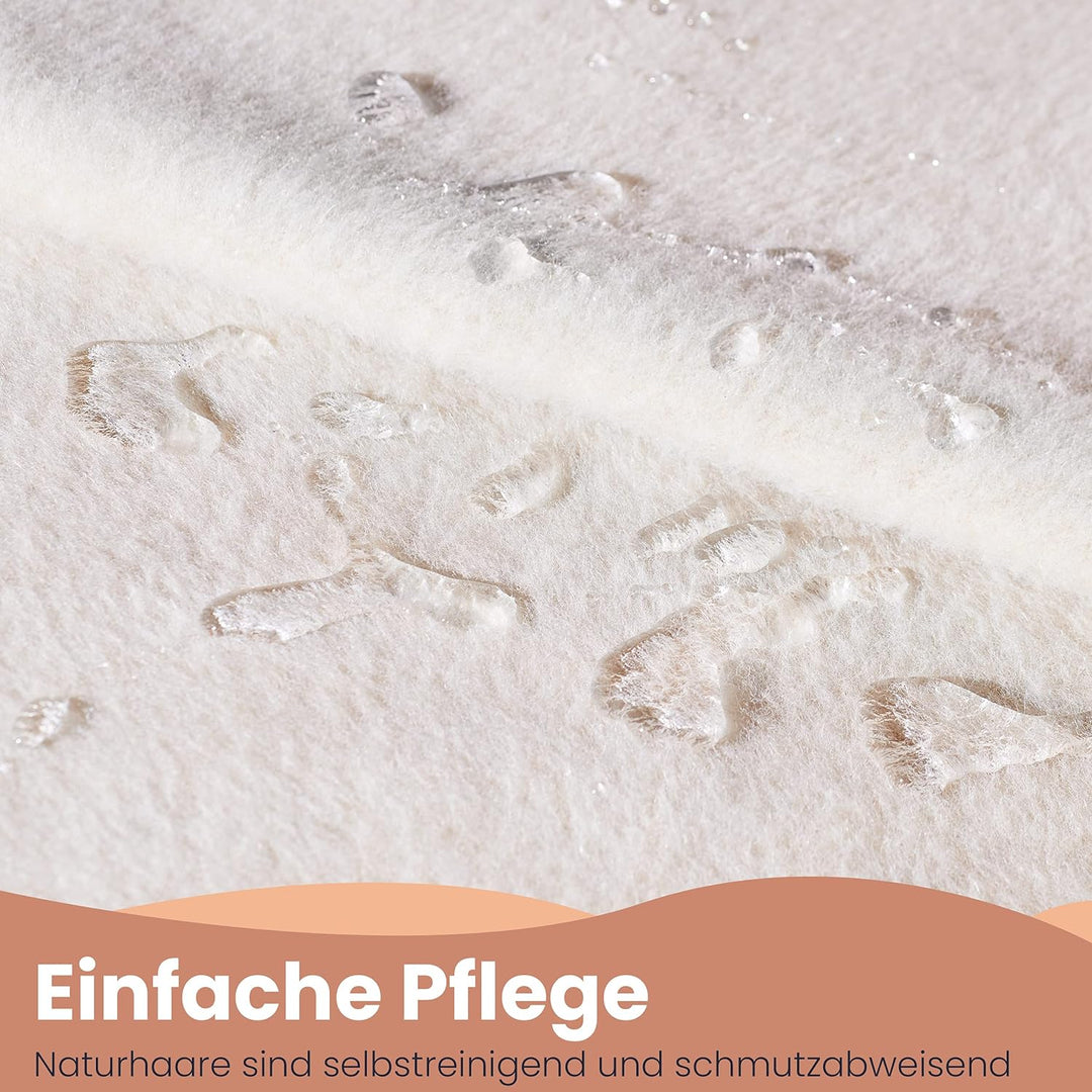 Ritter Decken Alpaka Decke weich Lima Star 150x220 cm Creme/Kamel 100% feinstes Alpaka (ungefärbt) a
