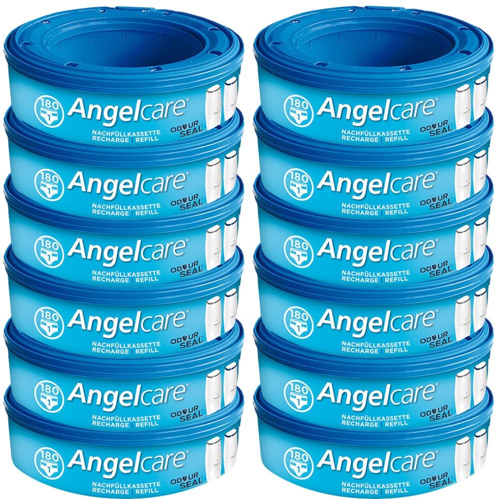 Angelcare Windeleimer Nachfüllpack Plus 12er Pack 12 Stück (1er Pack), 12 Stück (1er Pack)