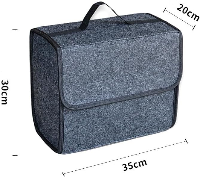 2 Stück Kofferraum Organizer, 35 * 20 * 30cm,Auto Kofferraum Organizer, Filz Box Kofferraumtasche To