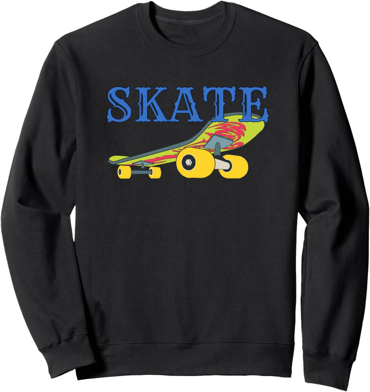 Skateboard Retro Skateboarding Skateboardfahren Skater Skate Sweatshirt