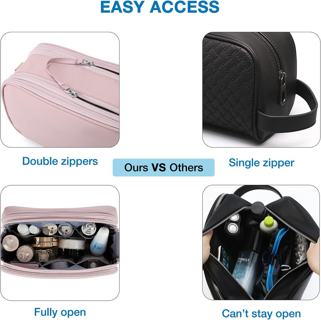 BAGSMART Kulturtasche für Herren,Travel Toiletry Organizer Dopp Kit Wasserabweisende Rasiertasche fü