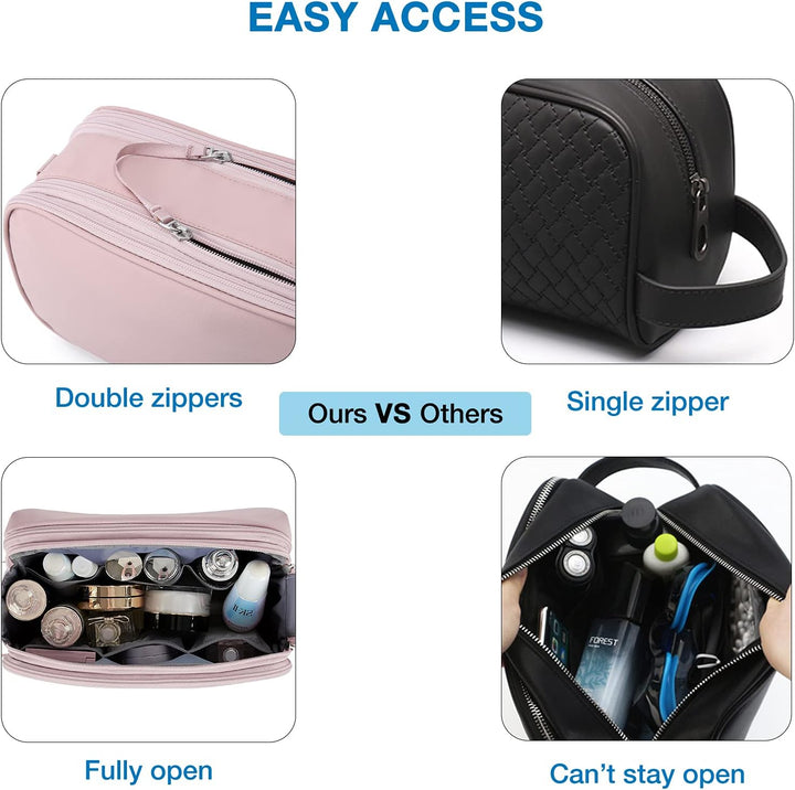 BAGSMART Kulturtasche für Herren,Travel Toiletry Organizer Dopp Kit Wasserabweisende Rasiertasche fü