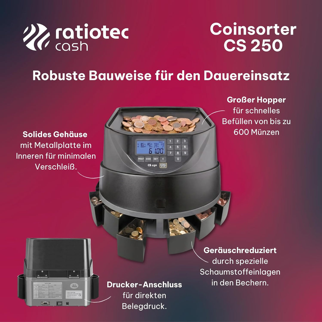 ratiotec 00946344 Coinsorter CS 250