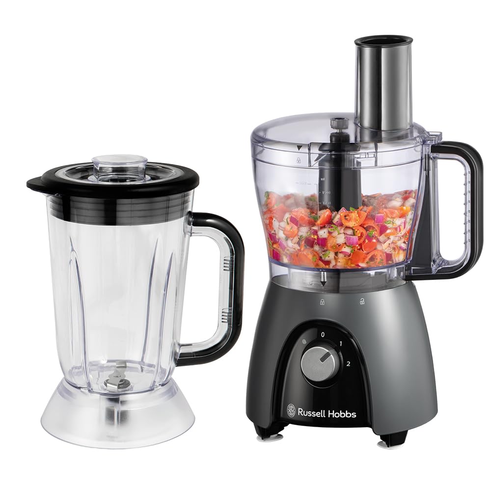 Russell Hobbs Küchenmaschine [Mixer/Gemüseschneider/Standmixer/Zerkleinerer/Blender] Food Processor