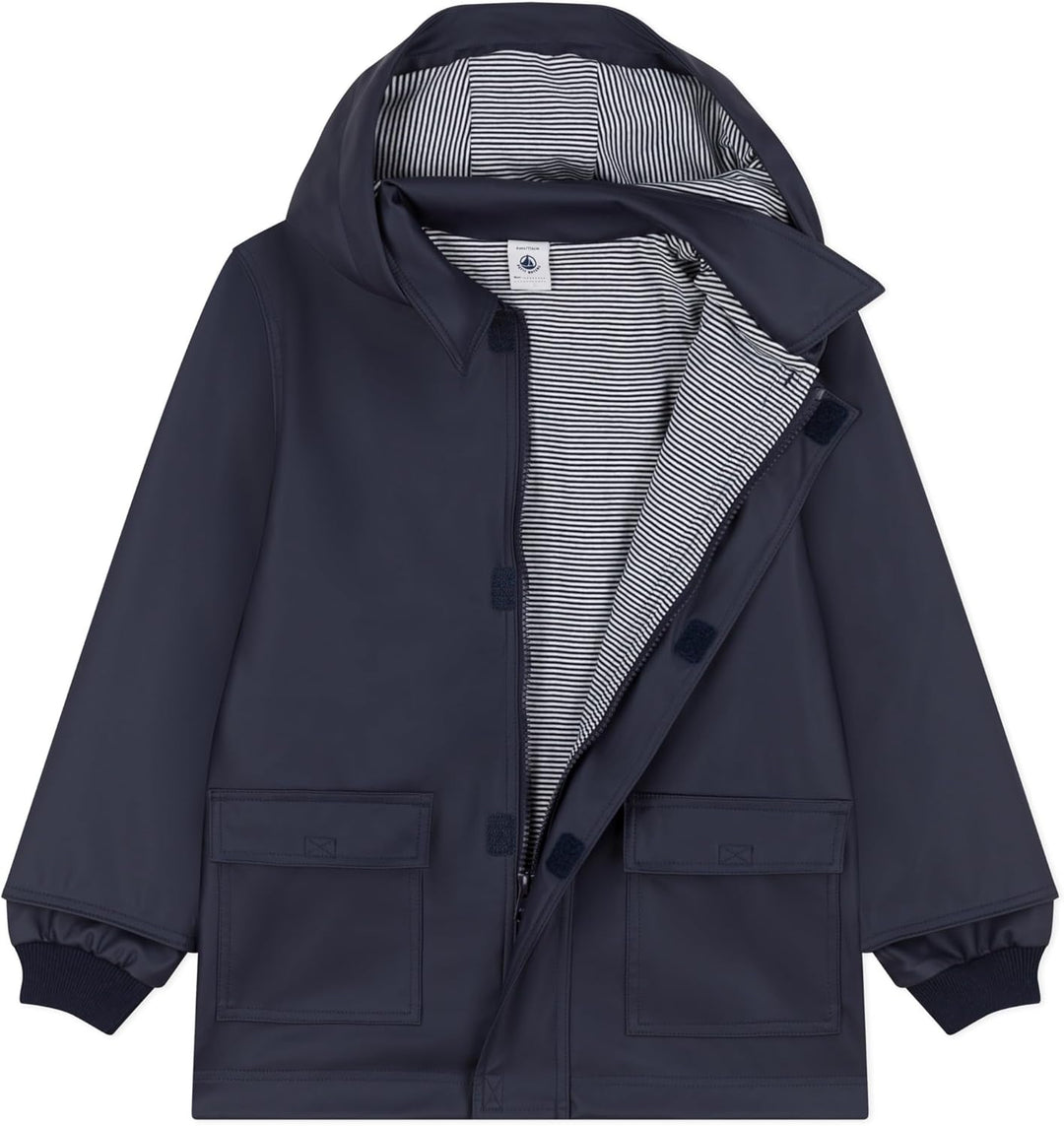 Petit Bateau Jungen Gewachster Mantel 3 Jahre Blau Smoking, 3 Jahre Blau Smoking