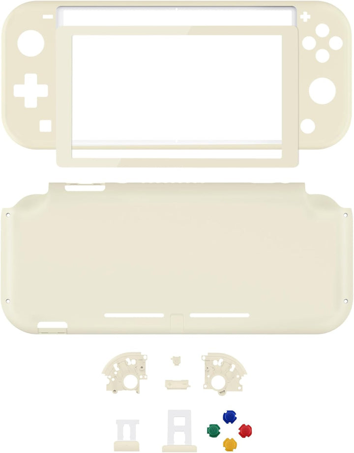 eXtremeRate Full Case Shell für Switch Lite Console, DIY-Ersatz Hülle Gehäuse & Tasten & Schutzfolie