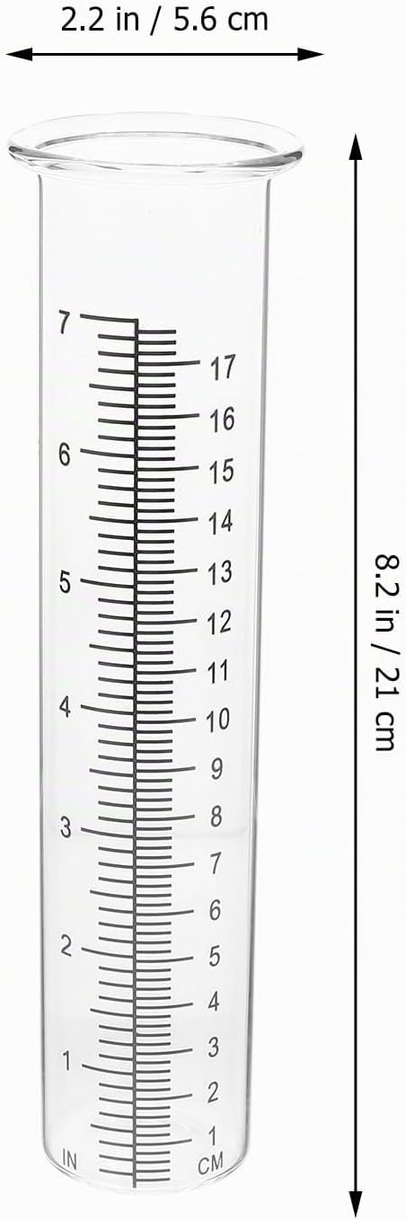 Garneck Regenmesser Ersatzglas Für Niederschlagsmessung – Frostsicheres Reagenzglas Für Garten Und O