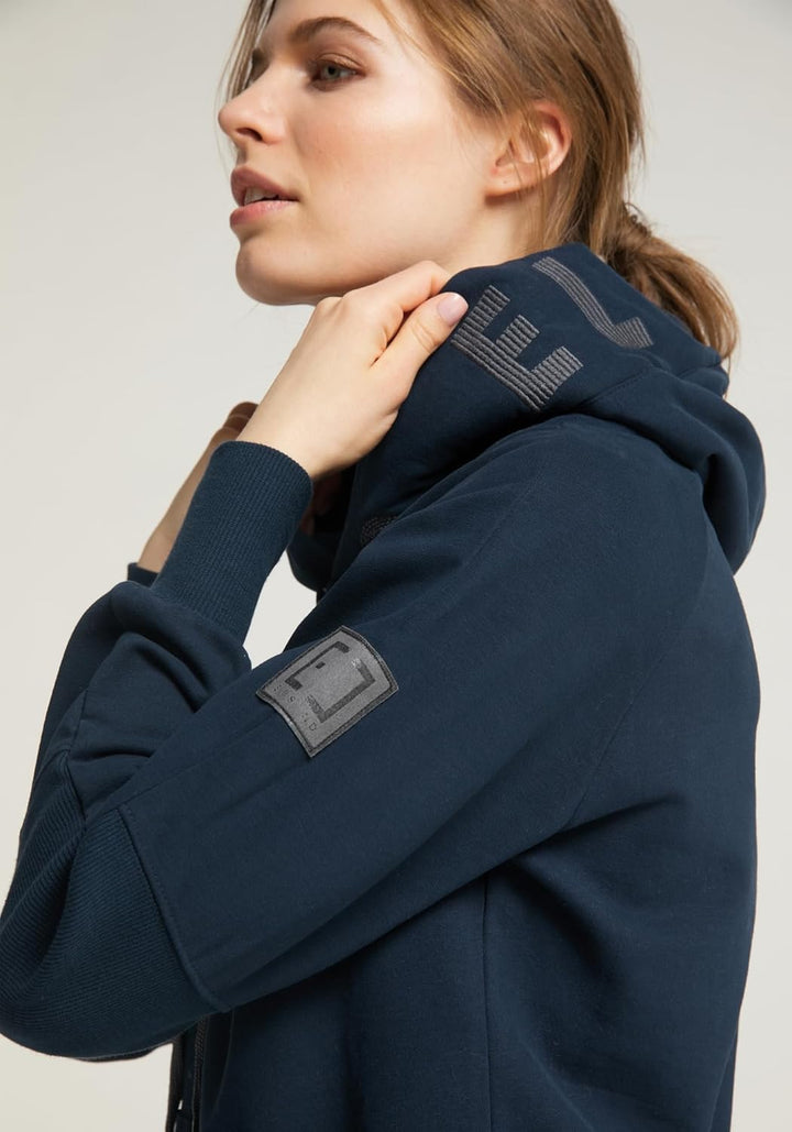 Elbsand Kelda Damen Sweatjacke mit Kapuze, Zip-Jacke, Reissverschluss, XS Coldwater