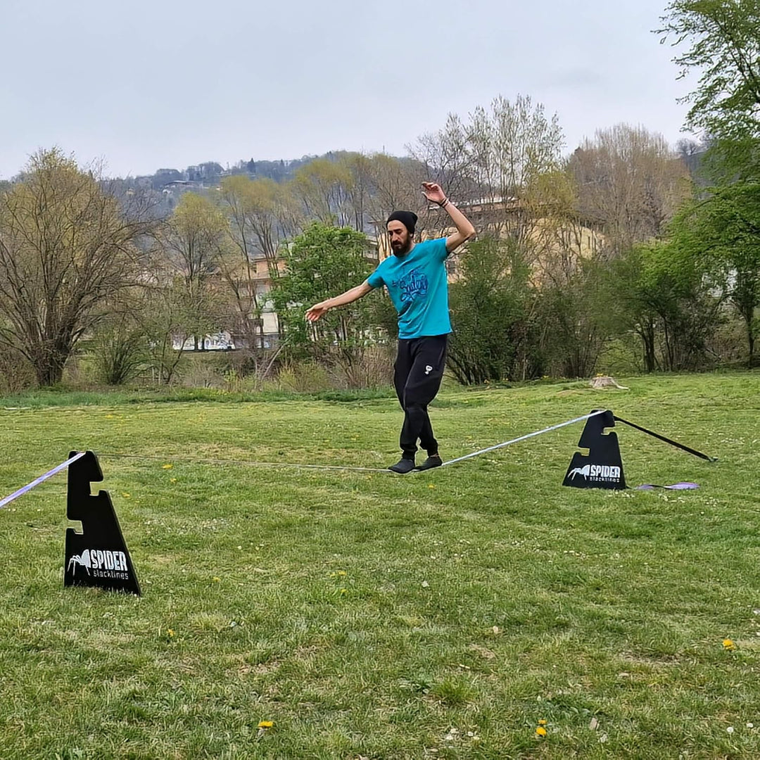 Outdoor-Kit Custom Slackline für Anfänger - für den Einsatz im Freien ohne Bäume - Enthält: 1 indivi