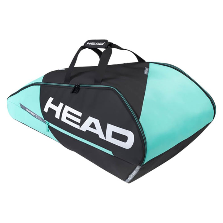 HEAD Unisex – Erwachsene Tour Racquet Bag M Tennistasche 6R Schwarz/Mint, 6R Schwarz/Mint