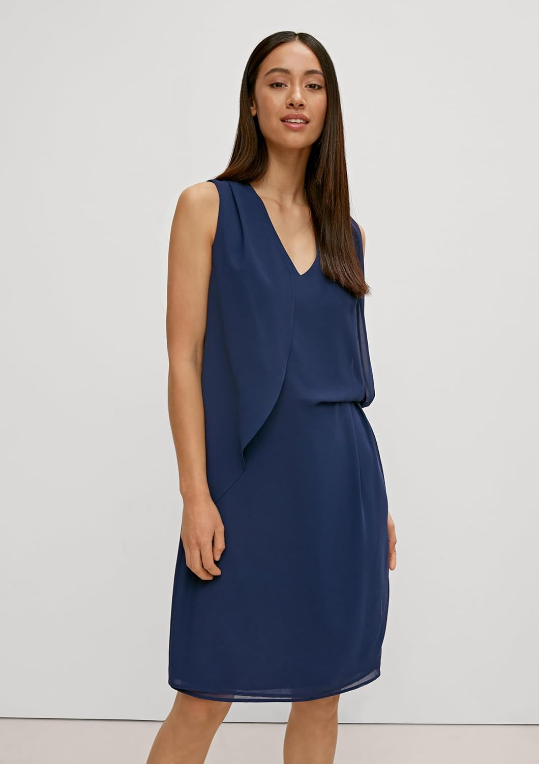 comma Kleid kurz besondere Anlässe 36 5876 Tiefblau, 36 5876 Tiefblau