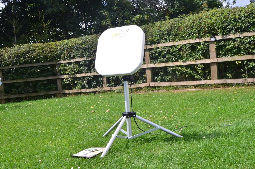 Falcon QuickSAT QS65 Deluxe, tragbares Satelliten-TV-System für Wohnwagen und Wohnmobile (DELUXE, QS