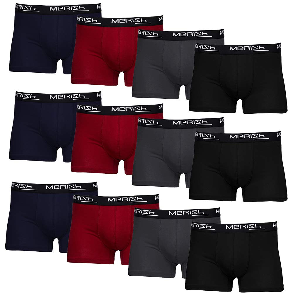 MERISH Boxershorts Herren 8-er / 12-er Pack S-5XL Unterwäsche Unterhosen Männer Men Retroshorts New,