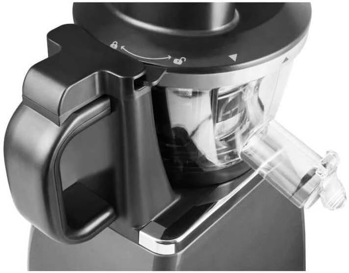 SENCOR SSJ 4041BK, Edelstahl Langsam Drehender Entsafter für Frucht/Gemüsesaft Schwarz, Schwarz