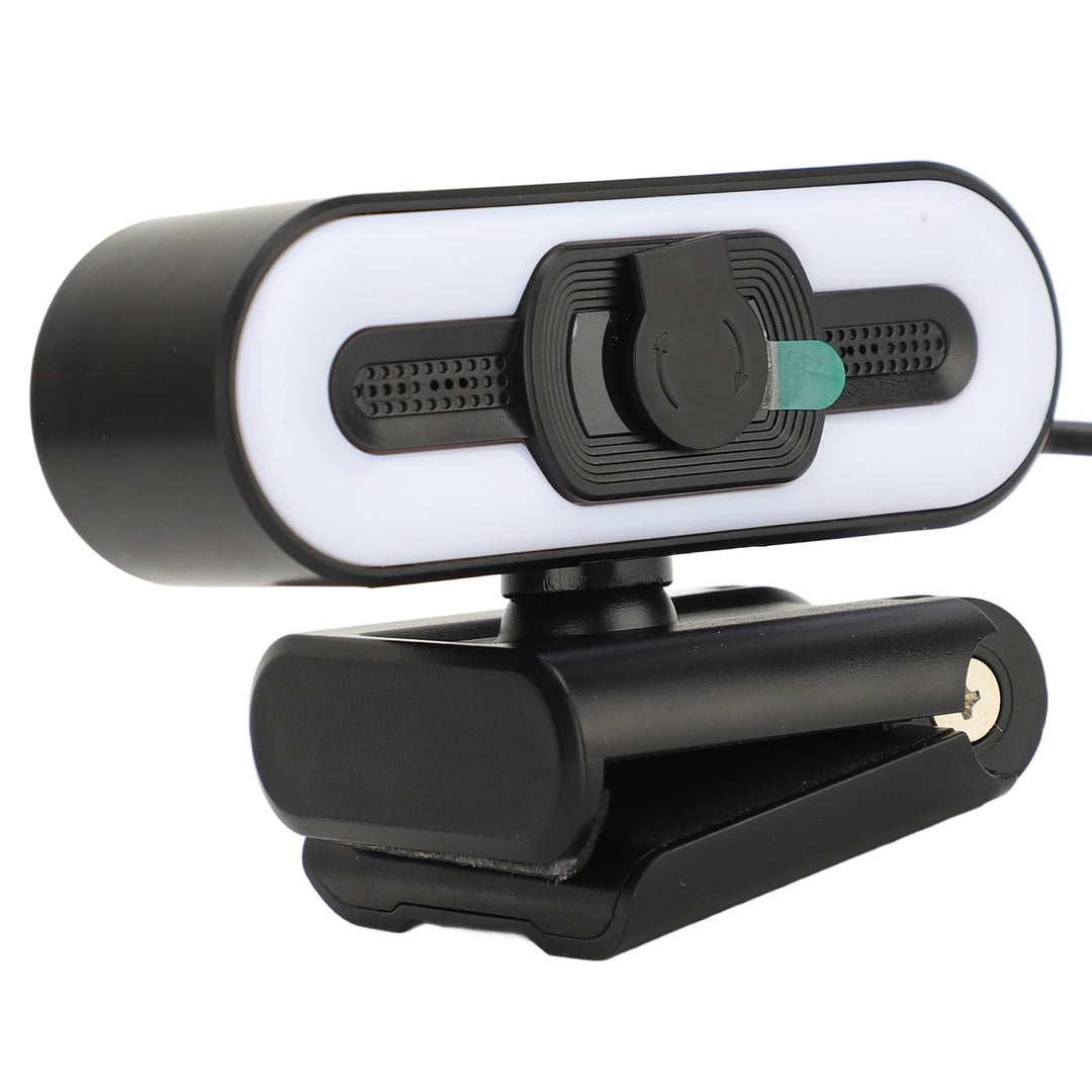 4K-Webcam, Integriertes Mikrofon, Superhelles Fülllicht, Auto Beauty USB-PC-Kamera für Laptop-Comput