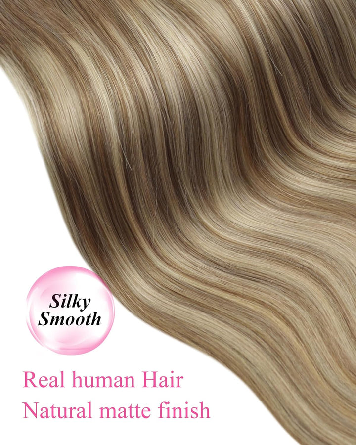 YoungSee Tape Extensions Echthaar Ombre 30 cm Echthaar Extensions Tape Ombre Tape in Haarverlangerun