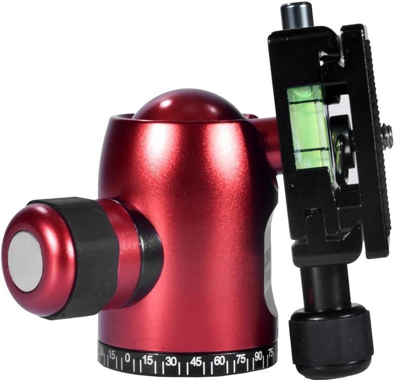 JUSINO BS-08Q Aluminium Kugelkopf Stativkopf rot