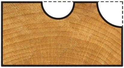 Wolfcraft HM-Hohlkehlfräser I 3967000 I Für präzise Fräsarbeiten mit der Oberfräse und stationärem F