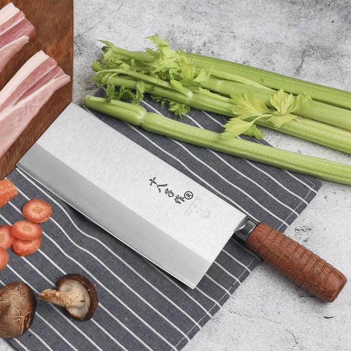 SHI BA ZI ZUO 8-Zoll-Küchenmesser, professionelles Kochmesser, Edelstahl-Gemüsemesser, sichere Antih