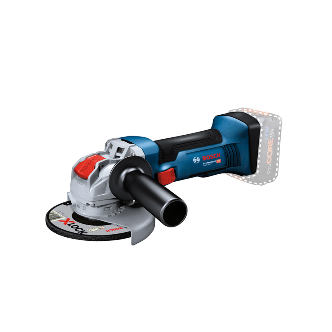 Bosch Professional 18V System Akku-Winkelschleifer mit X-LOCK GWX 18V-8 (inkl. Zusatzhandgriff, Schu