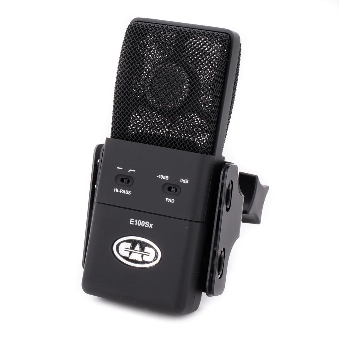 CAD Audio E100SX Superniere Kondensatormikrofon mit grosser Membran, Schwarz E100SP - Studio-Pack, E
