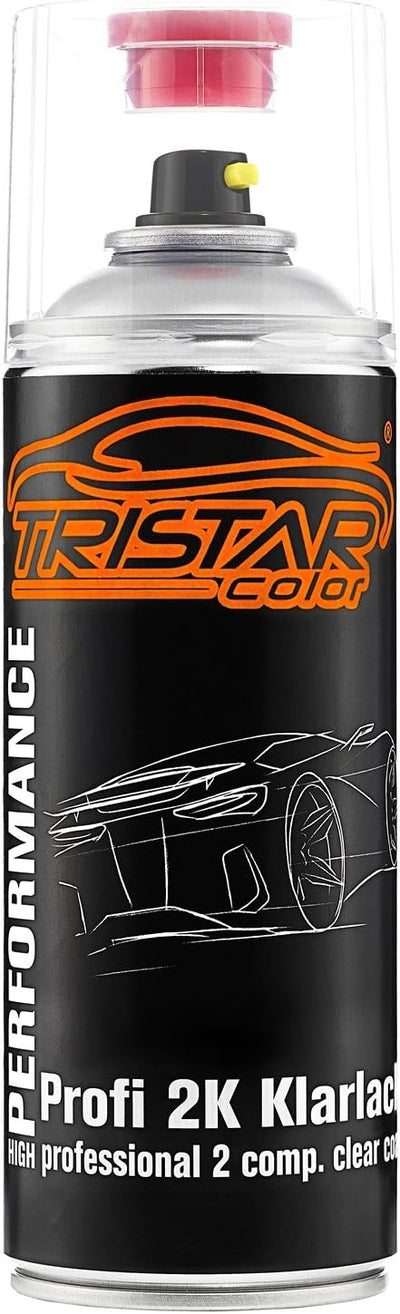 TRISTARcolor Autolack 2K Spraydosen Set für Tesla PPSW White Water Perl/Shasta Perl White Grundlack