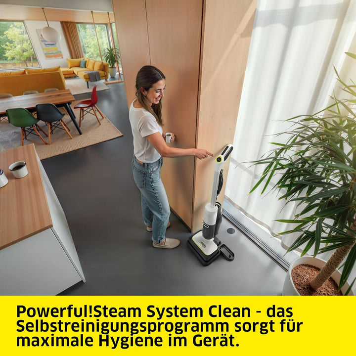 Kärcher Dampfsauger SCV 4 Steam Vac, 3-in-1 Lösung (Dampfreinigung, Saugen & Kombi), eliminiert 99,9
