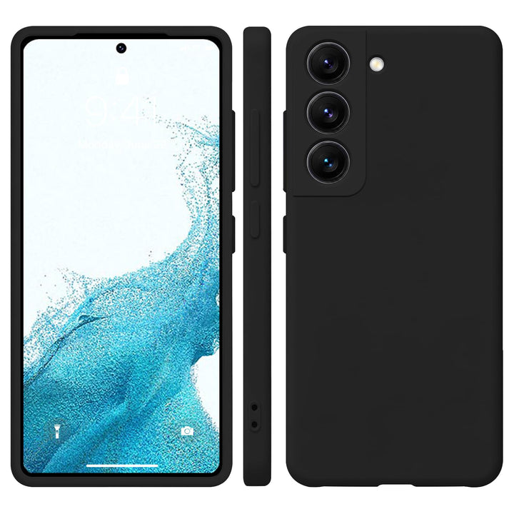 Handyhülle für Samsung Galaxy S22 Hülle [Material-Upgrade] Soft Silicone Case mit Mikrofaserfutter R