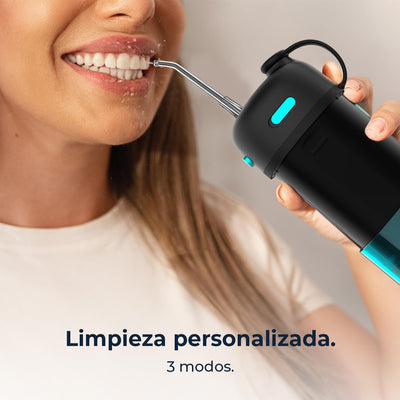 Cecotec Tragbarer Zahnreiniger Toothcare Jet Splash. Kompakter und leichter Reise-Irrigator mit 3 Mo