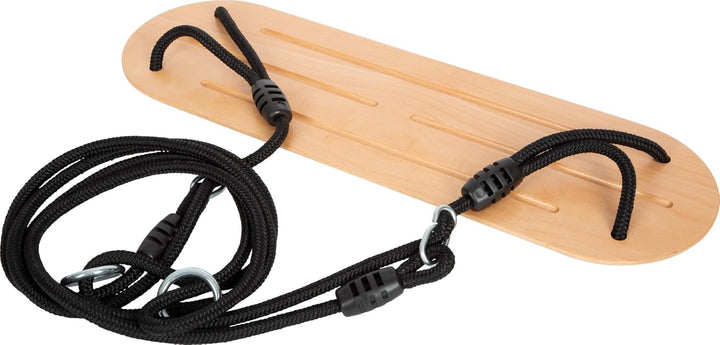 small foot Brettschaukel XL „Black Line“, extra breite Holzschaukel für Kinder und Erwachsene, ab 3