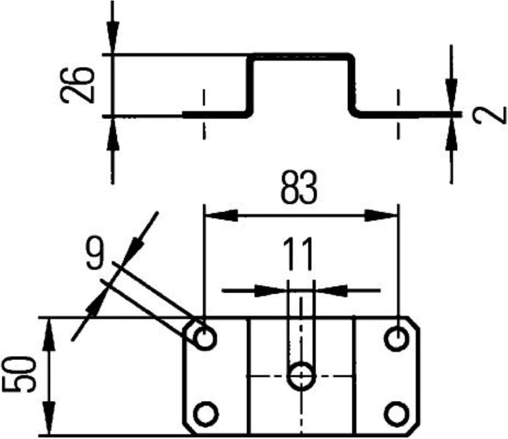 HELLA - Halogen-Arbeitsscheinwerfer - Double-Beam - 24/12V - Schraubanschluss/Anbau - 4-Punkt Befest