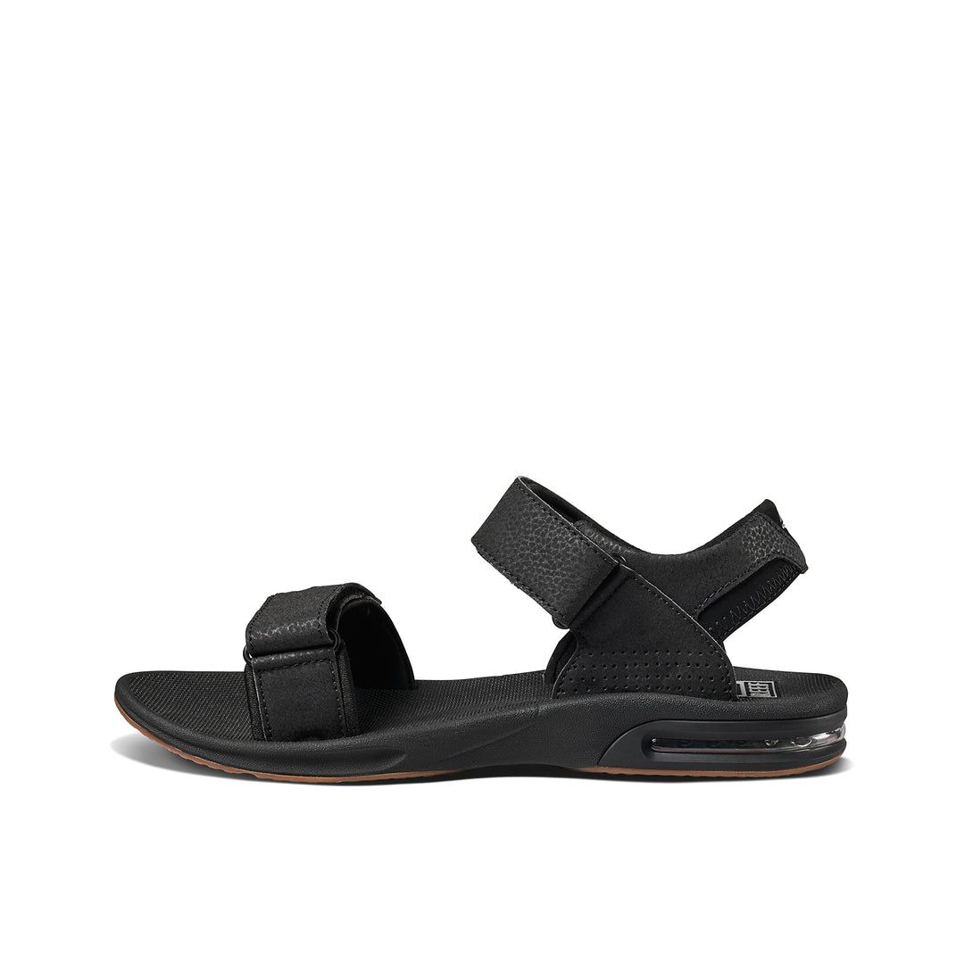 Reef Herren Fanning Flip-Flop 44 EU Black Silver, 44 EU Black Silver