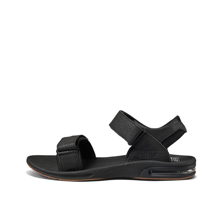 Reef Herren Fanning Flip-Flop 44 EU Black Silver, 44 EU Black Silver