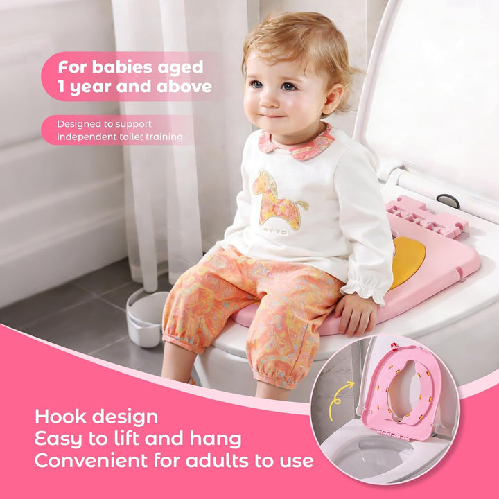 auvstar Toilettensitz für Babys,Lernkissen mit Saugnäpfen für Toilettensitz,WC Sitz für Kinder,Reise