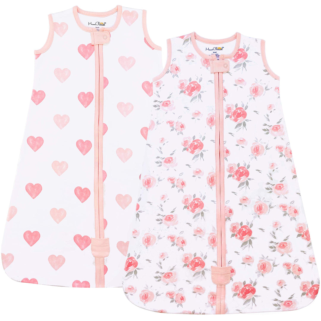 Mama Cheetah Baby Schlafsack, 0.5 TOG 100% Bio-Baumwolle, Ideal für den Sommer, Sommerschlafsack für