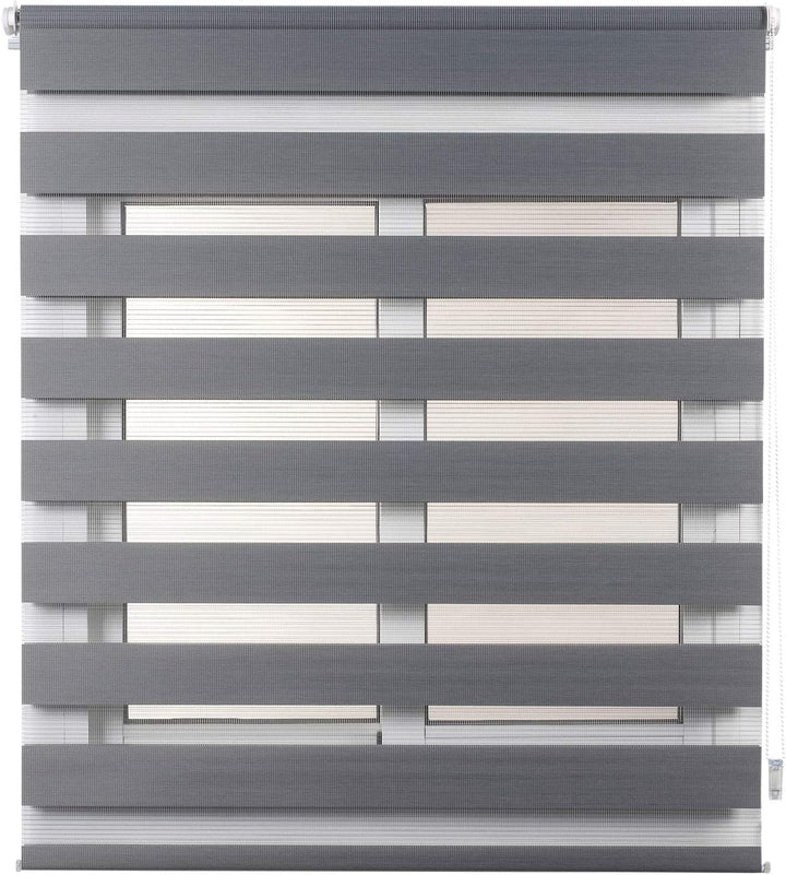 STORESDECO Doppelrollo Klemmfix ohne Bohren. Klemmrollo Einfache Montage, Zebra Rollo lichtdurchläss