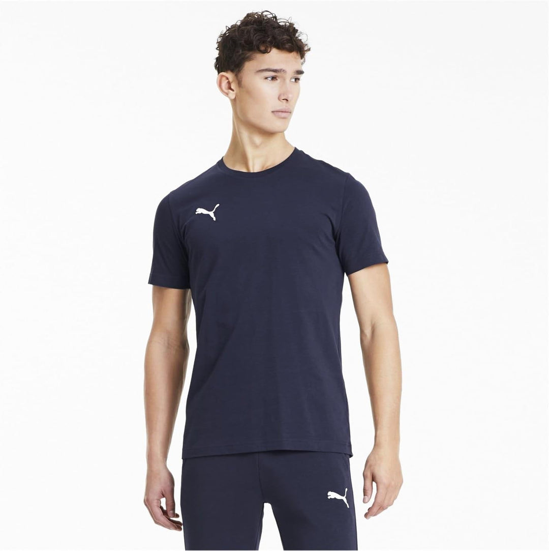 PUMA Unisex ESS+ Tape Tee t-Shirt S Peacoat, S Peacoat