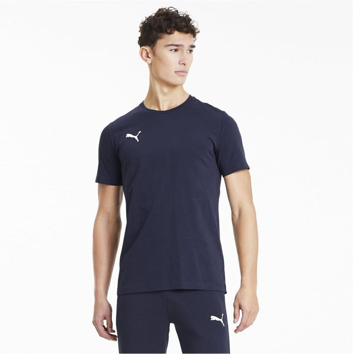 PUMA Unisex ESS+ Tape Tee t-Shirt S Peacoat, S Peacoat