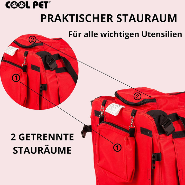Hundetransportbox 102 * 69 * 80cm 3XL, Autotasche, Autobox, Hundebox, Faltbare Transportbox, Box für