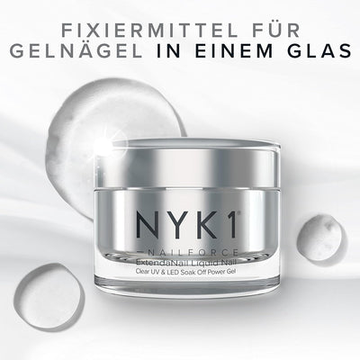 Klar Nagelgel UV Aufbaugel Für Gelnägel (15ml) NAILFORCE Stärkung Gel Für Gelnägel Builder Gel In A