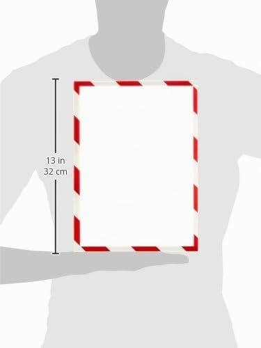 magnetoplan 1131446 Magnetofix Safety Magnetrahmen 5 Stk. A4 rot-weiss