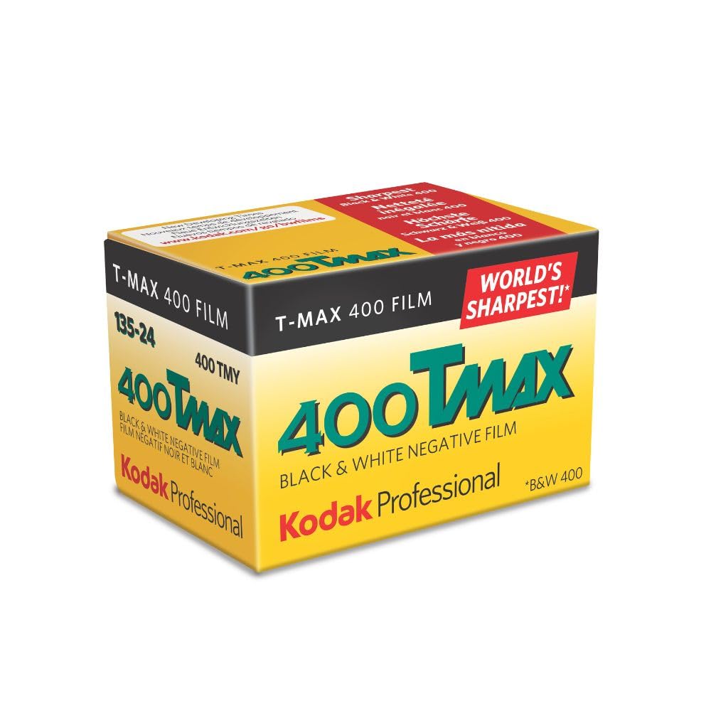 Kodak 400 TMAX Professionelle Schwarz-Weiss-Film, ISO 400, 36 mm, 24 Aufnahmen
