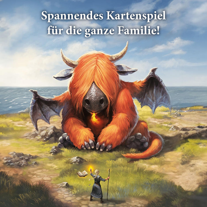 Kosmos 683757 Drachenhüter, Grosses Kartenspiel für die ganze Familie ab 8 Jahren, 123 schöne, gross