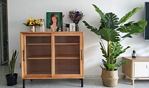 DOKOT Naturkorb Seegras Ablagekorb Blumentopf Gewebt Wäschekorb Mit Griff, Faltbarer Bauchkorb Spiel