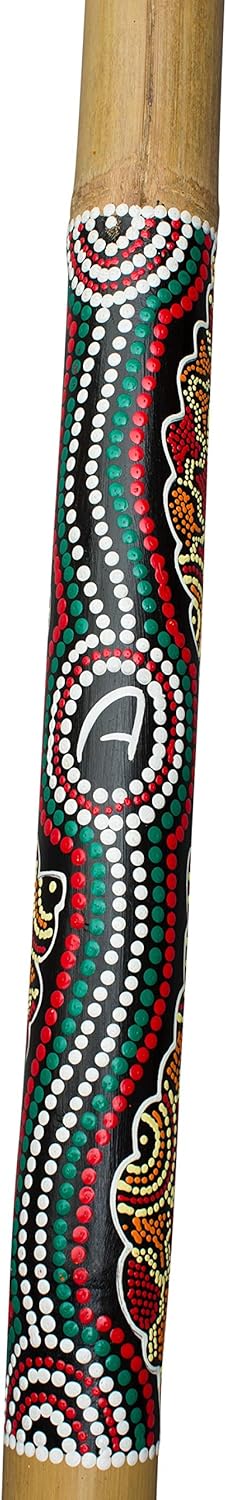 Australian Treasures - DIDGERIDOO : bambus didgeridoo 120cm - didgeridootasche - Didgeridoo für Anfä