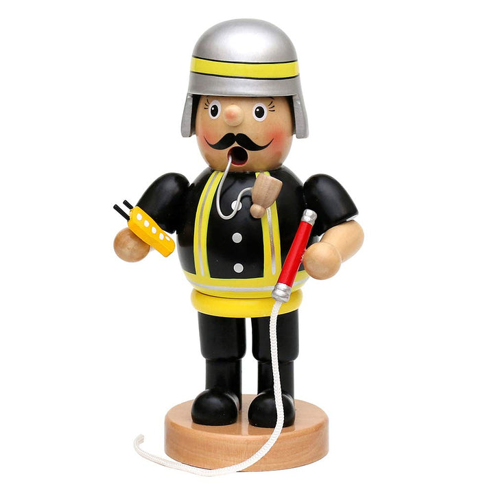 Dekohelden24 Holz Räuchermann Feuerwehrmann, L/B/H: 9,5 x 8 x 19 cm., 521394-19-FW 19 cm Feuerwehrma
