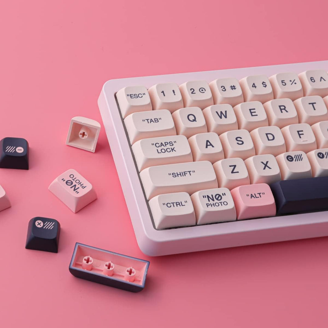 PBT Keycaps 150 Tasten Custom Pink XDA Keycaps Set für Cherry Gateron MX Switches ANSI Layout Mechan